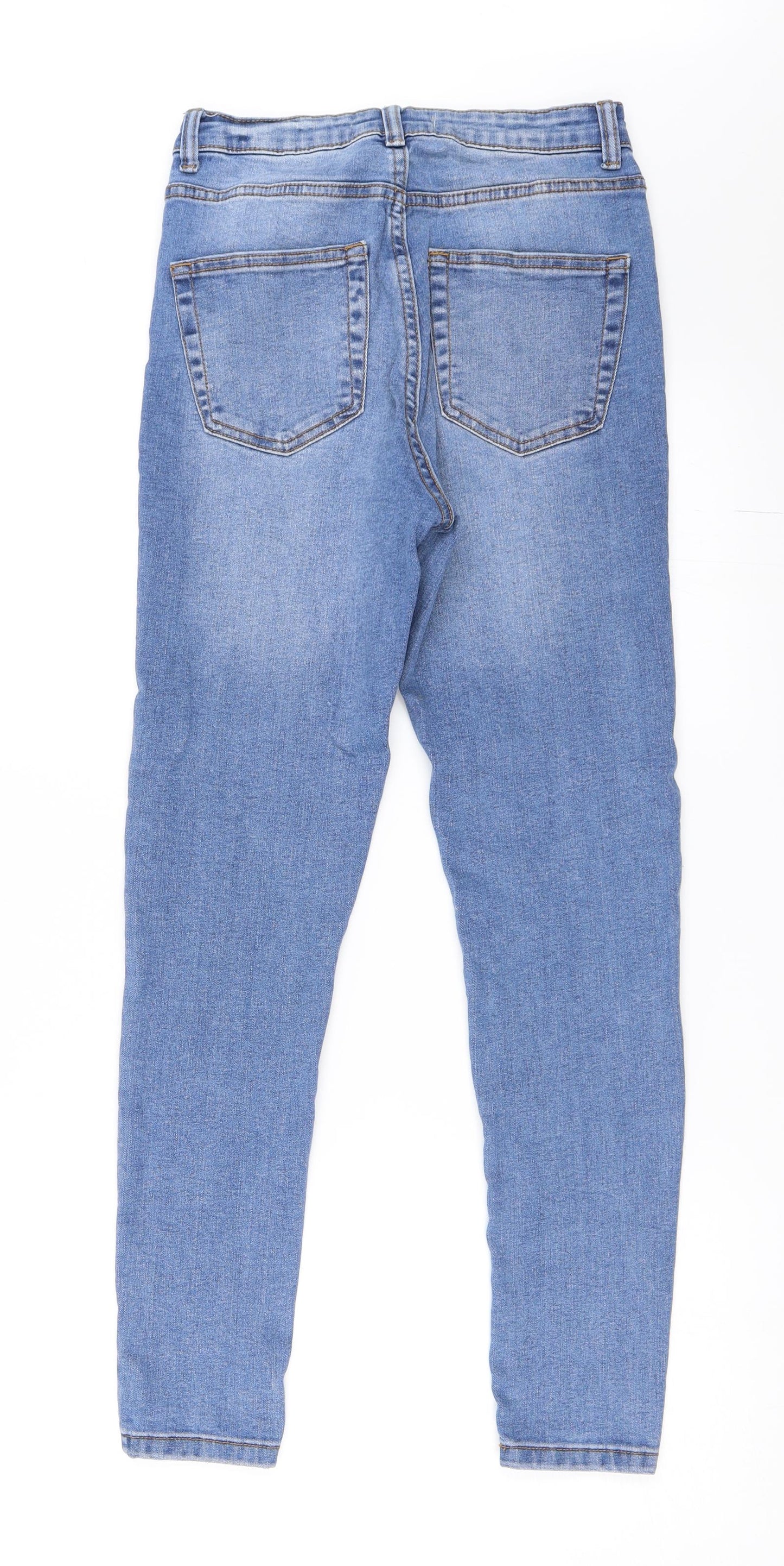 Primark Womens Blue  Denim Skinny Jeans Size 10 L27.5 in