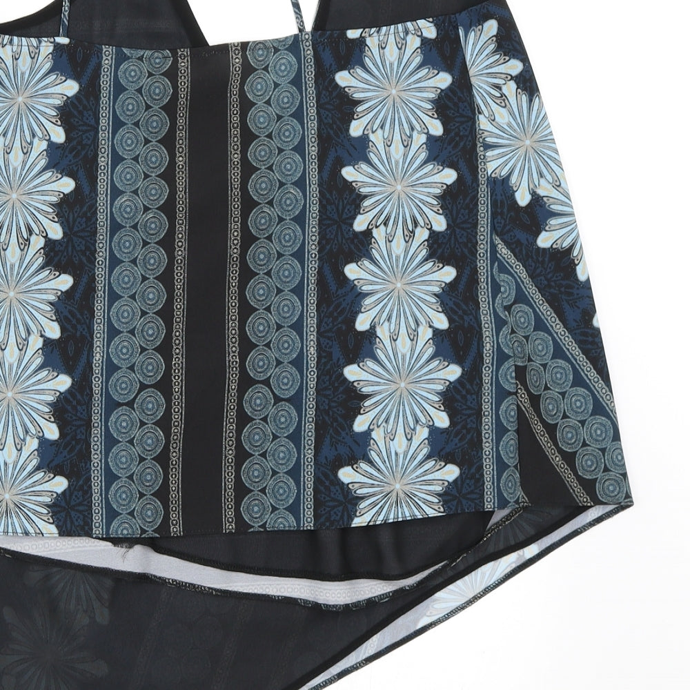 River Island Womens Blue Geometric  Camisole Blouse Size 10