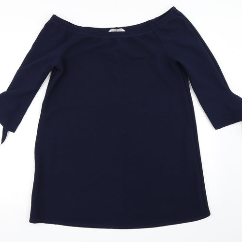 George Womens Blue   Basic Blouse Size 12