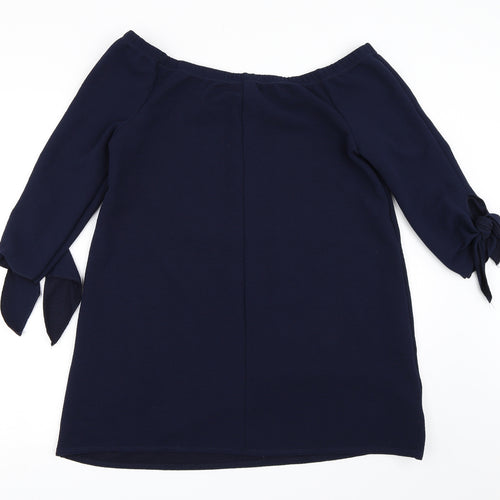George Womens Blue   Basic Blouse Size 12