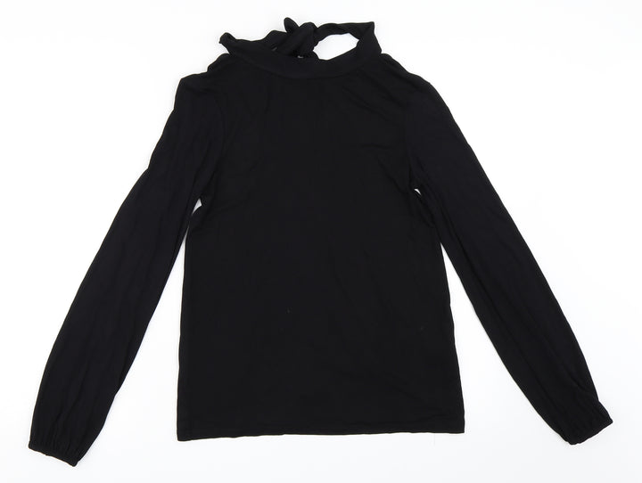 Warehouse Womens Black   Basic T-Shirt Size 8