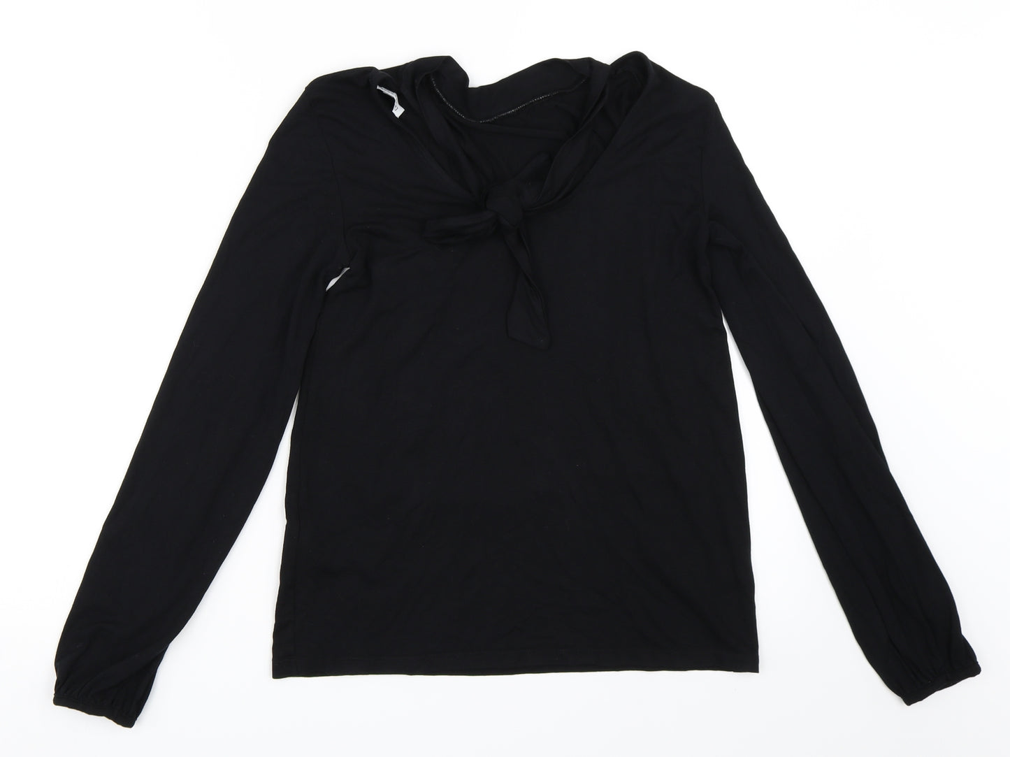 Warehouse Womens Black   Basic T-Shirt Size 8