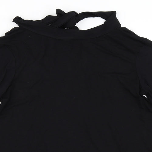 Warehouse Womens Black   Basic T-Shirt Size 8