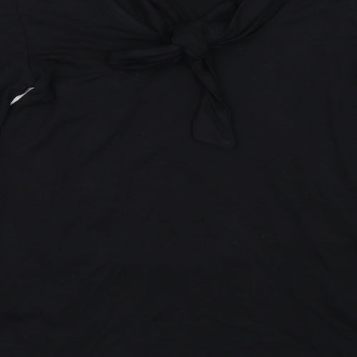 Warehouse Womens Black   Basic T-Shirt Size 8