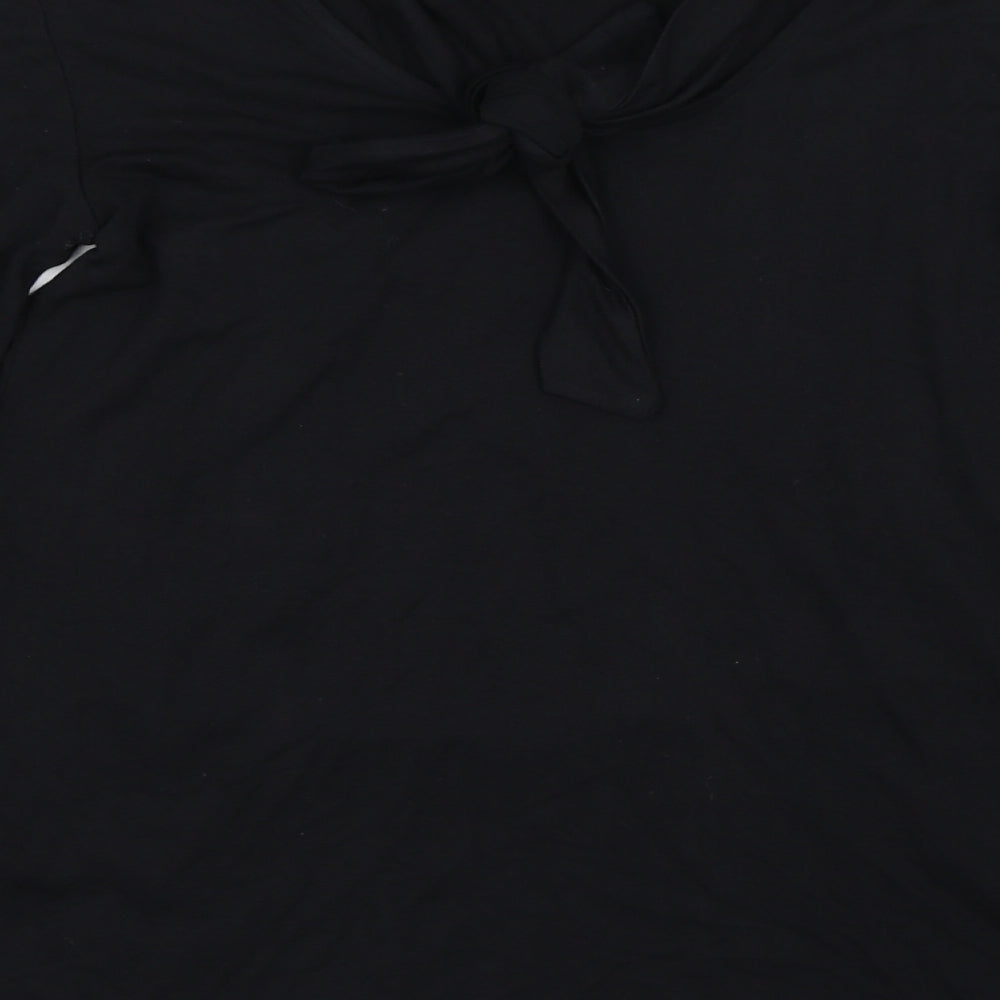 Warehouse Womens Black   Basic T-Shirt Size 8