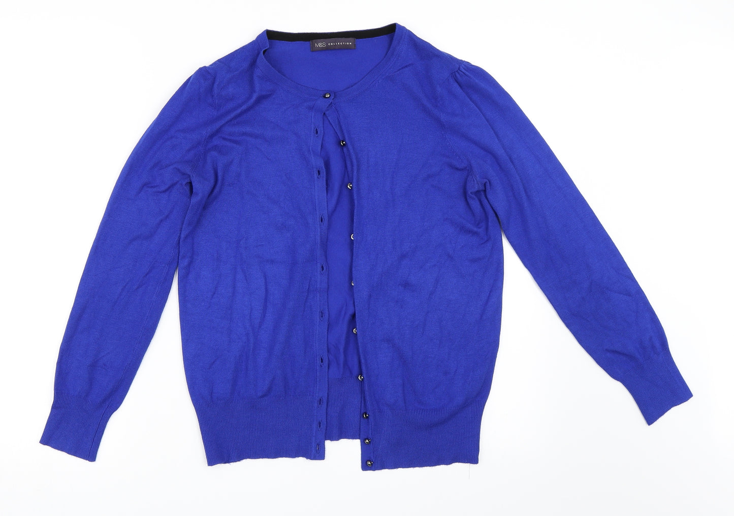 Marks and Spencer Womens Blue   Cardigan Jumper Size 10