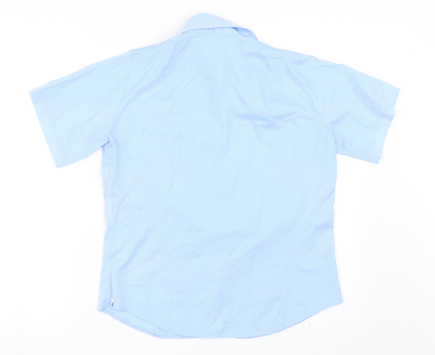 Vortex Womens Blue   Basic Button-Up Size 10