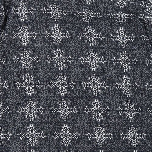 Marks and Spencer Womens Blue Geometric  Pullover Jumper Size 10