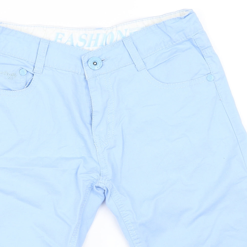 Preworn Boys Blue   Chino Shorts Size 14 Years