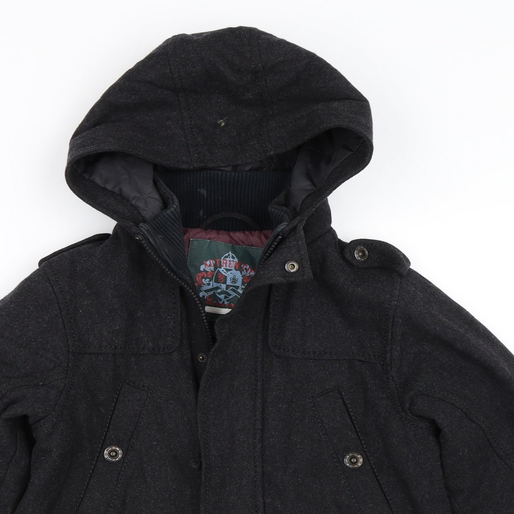 NEXT Boys Grey   Overcoat Coat Size 7 Years