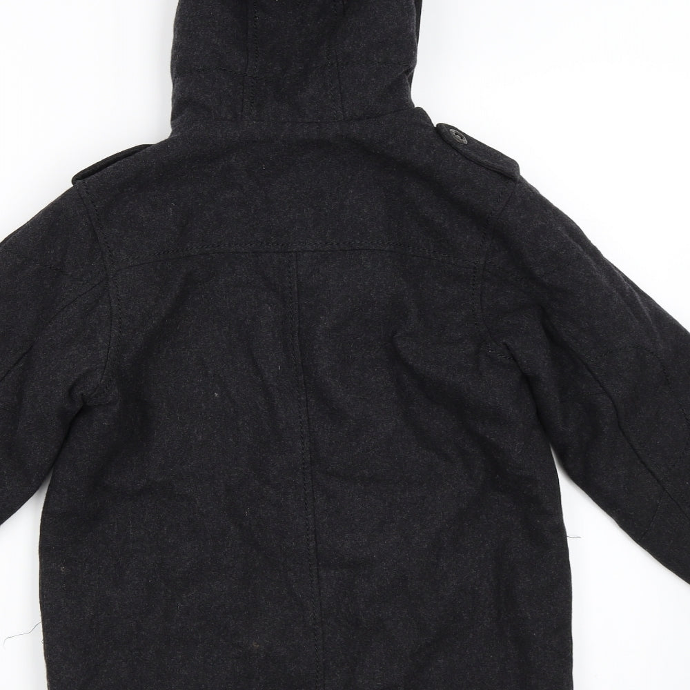 NEXT Boys Grey   Overcoat Coat Size 7 Years