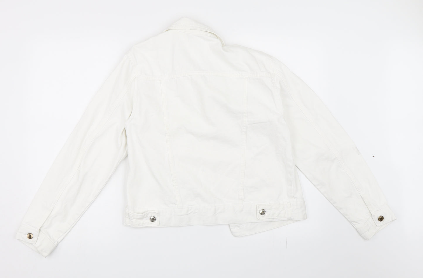 Primark Womens White  Denim Jacket  Size 10