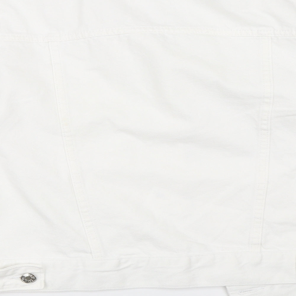Primark Womens White  Denim Jacket  Size 10