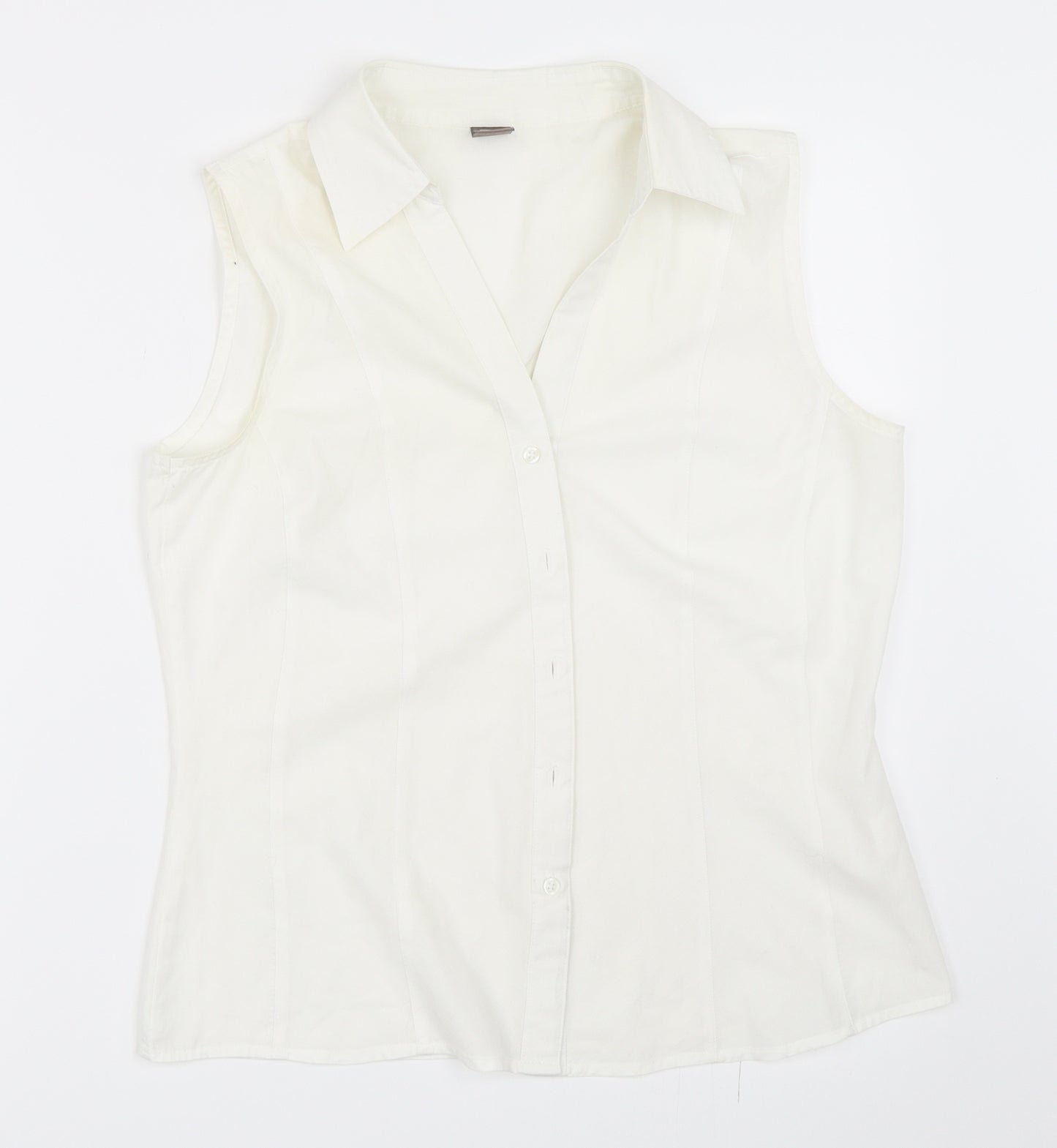 TU Womens White   Basic Blouse Size 10