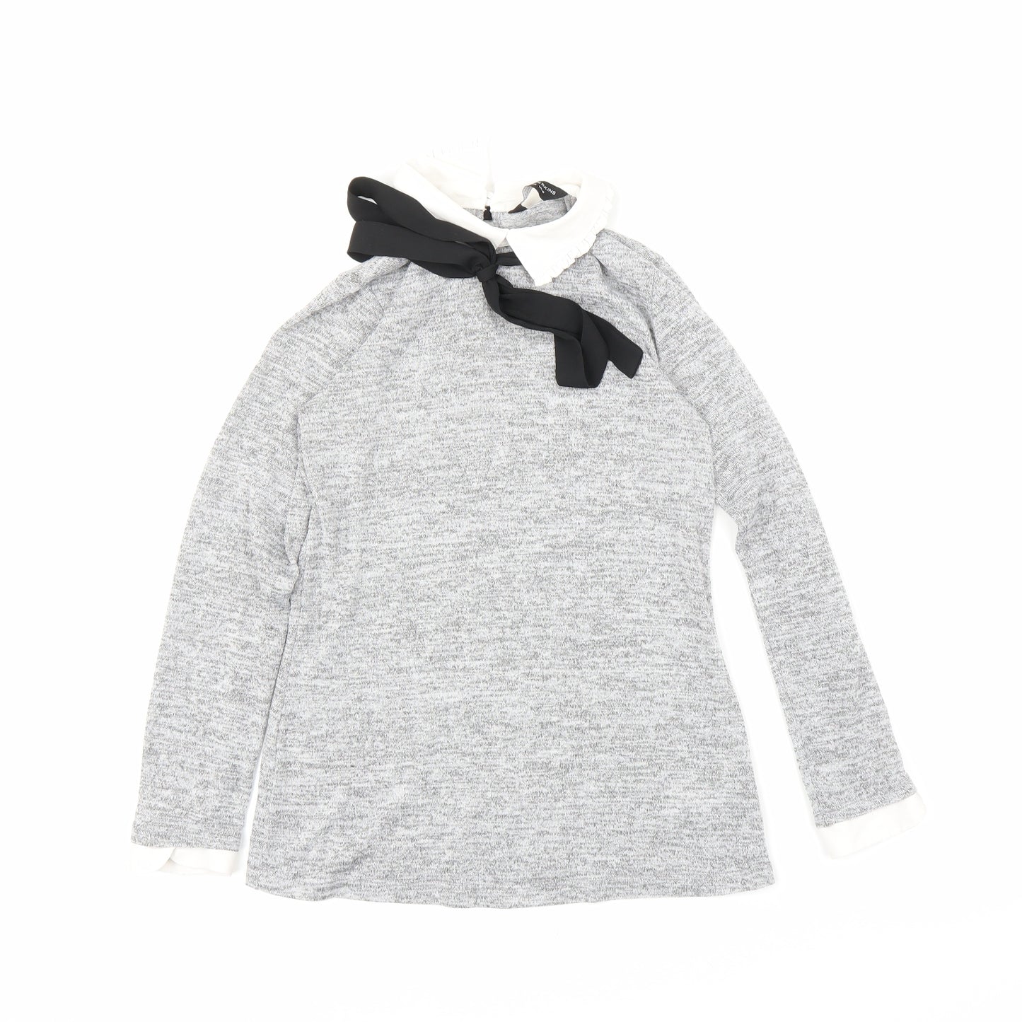 Dorothy Perkins Womens Grey   Basic Blouse Size 10