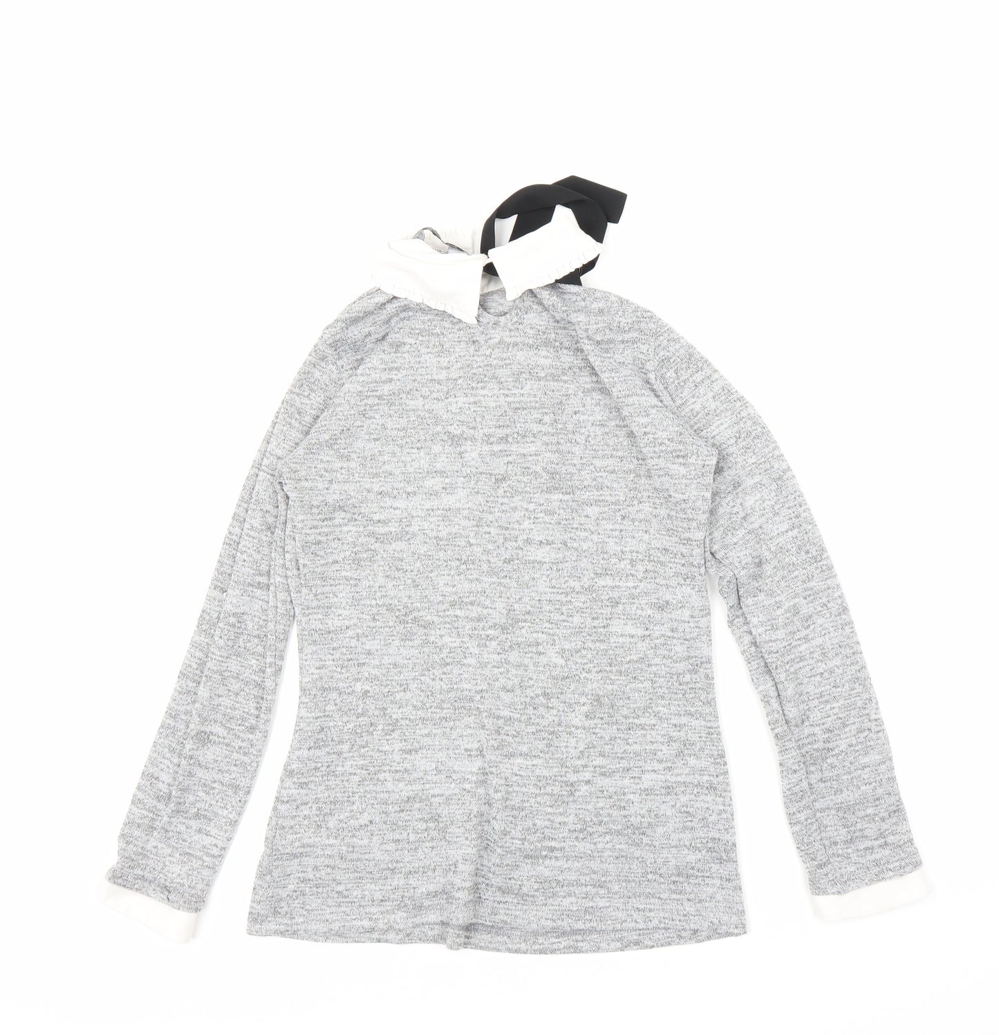 Dorothy Perkins Womens Grey   Basic Blouse Size 10