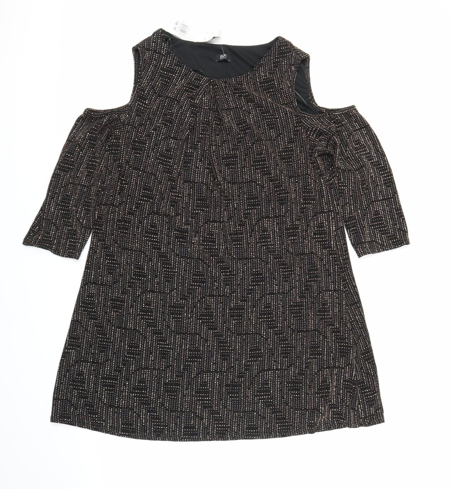 F&F Womens Black   Shift  Size 22  - Glittery