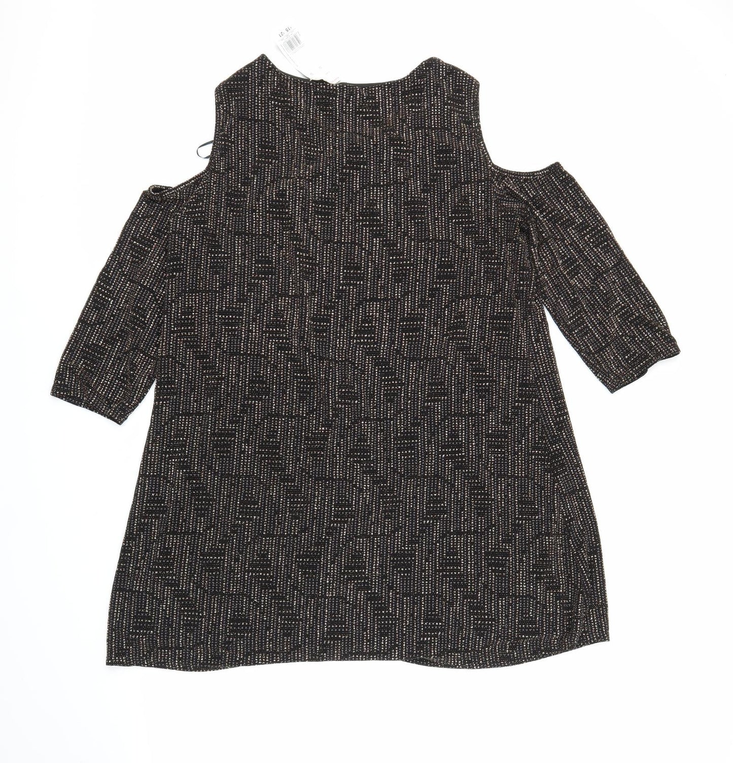F&F Womens Black   Shift  Size 22  - Glittery