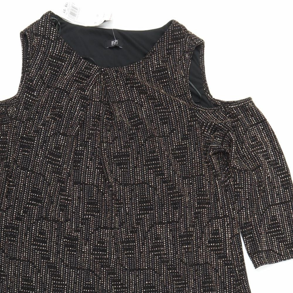 F&F Womens Black   Shift  Size 22  - Glittery