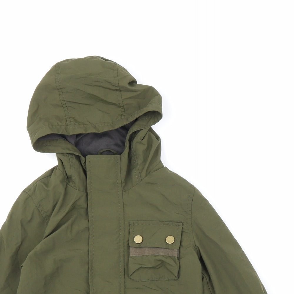 George Boys Green   Parka Coat Size 3-4 Years