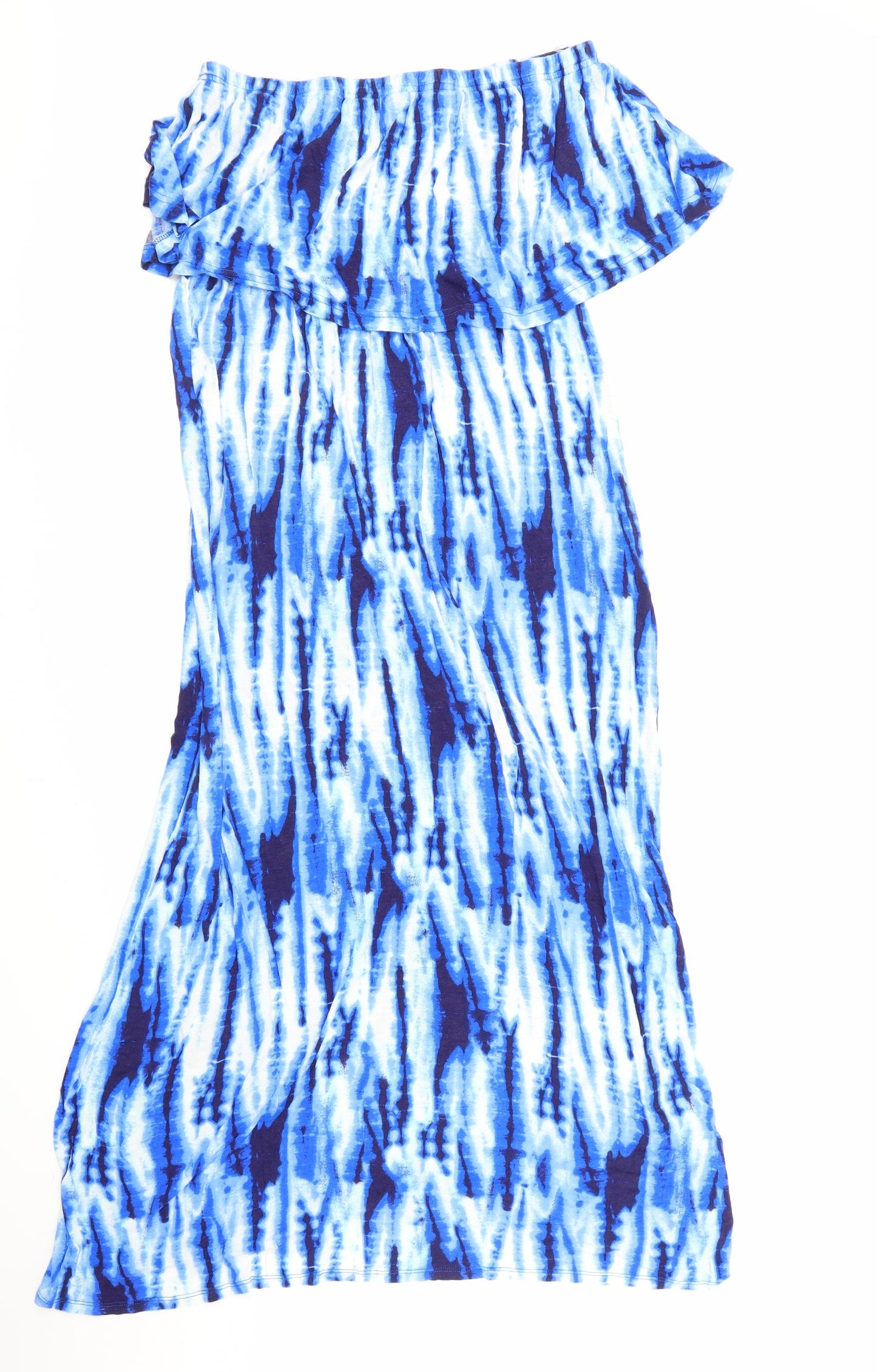 George Womens Blue Tie Dye  Maxi  Size 14