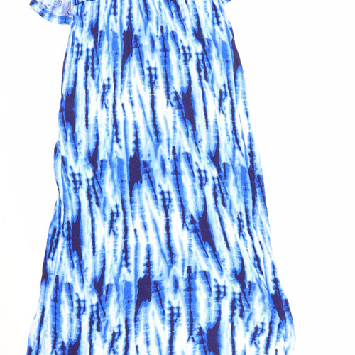 George Womens Blue Tie Dye  Maxi  Size 14