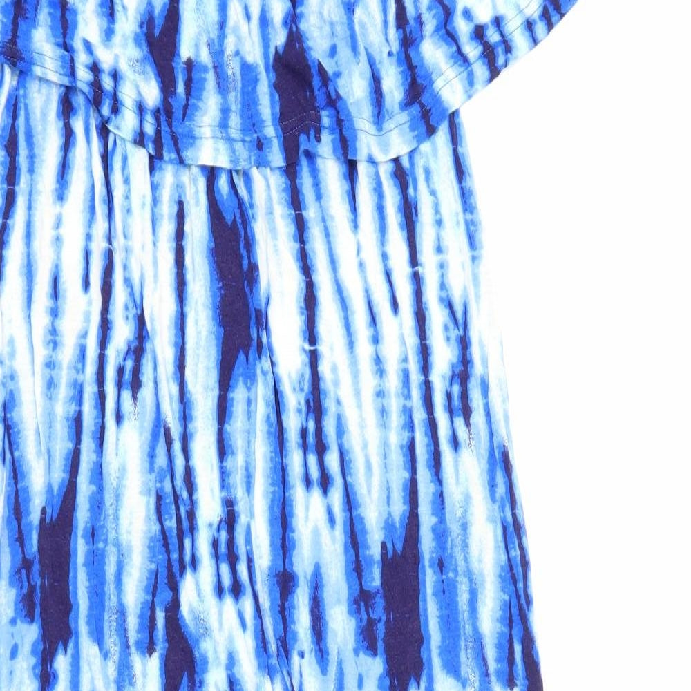 George Womens Blue Tie Dye  Maxi  Size 14