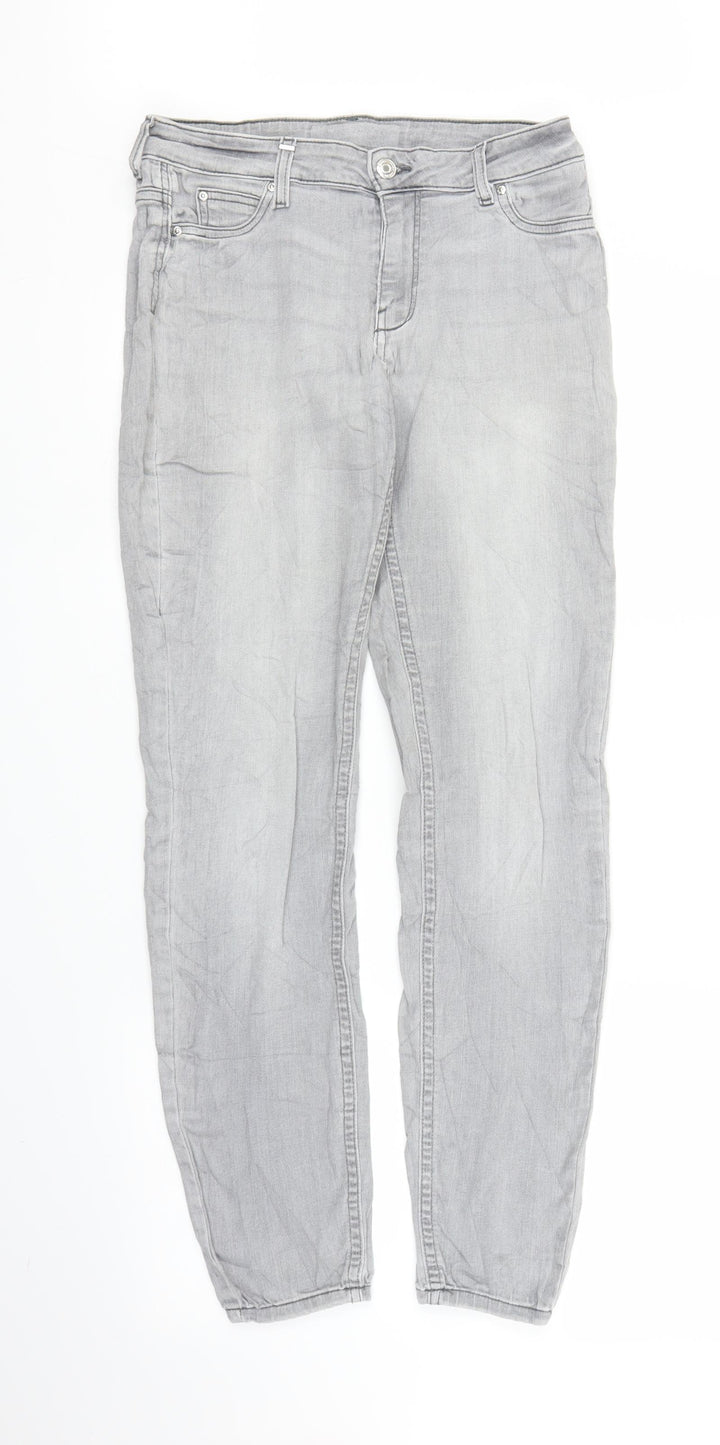 Preworn Womens Grey  Denim Jegging Jeans Size M L29 in