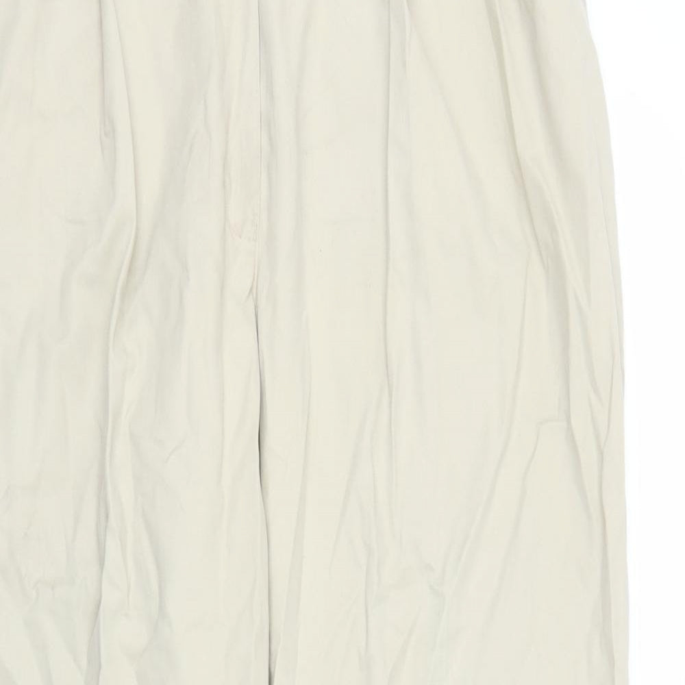 M&S Womens Beige   Capri Trousers Size 16 L26 in