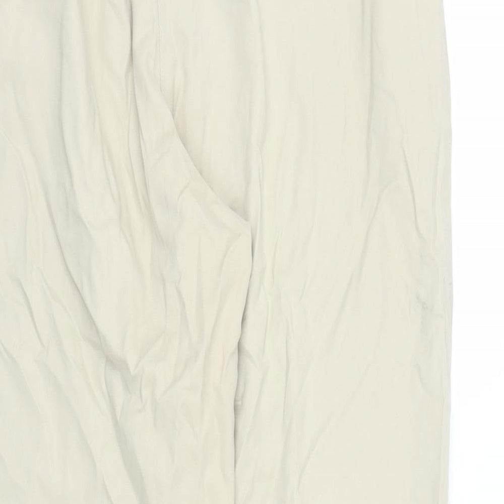M&S Womens Beige   Capri Trousers Size 16 L26 in