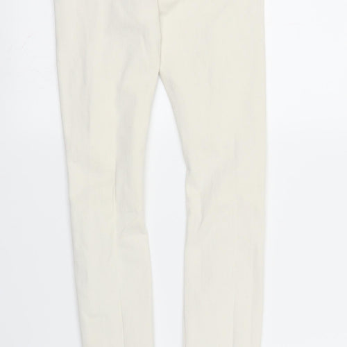River Island Womens White  Denim Skinny Jeans Size 6 L27 in