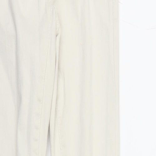 River Island Womens White  Denim Skinny Jeans Size 6 L27 in
