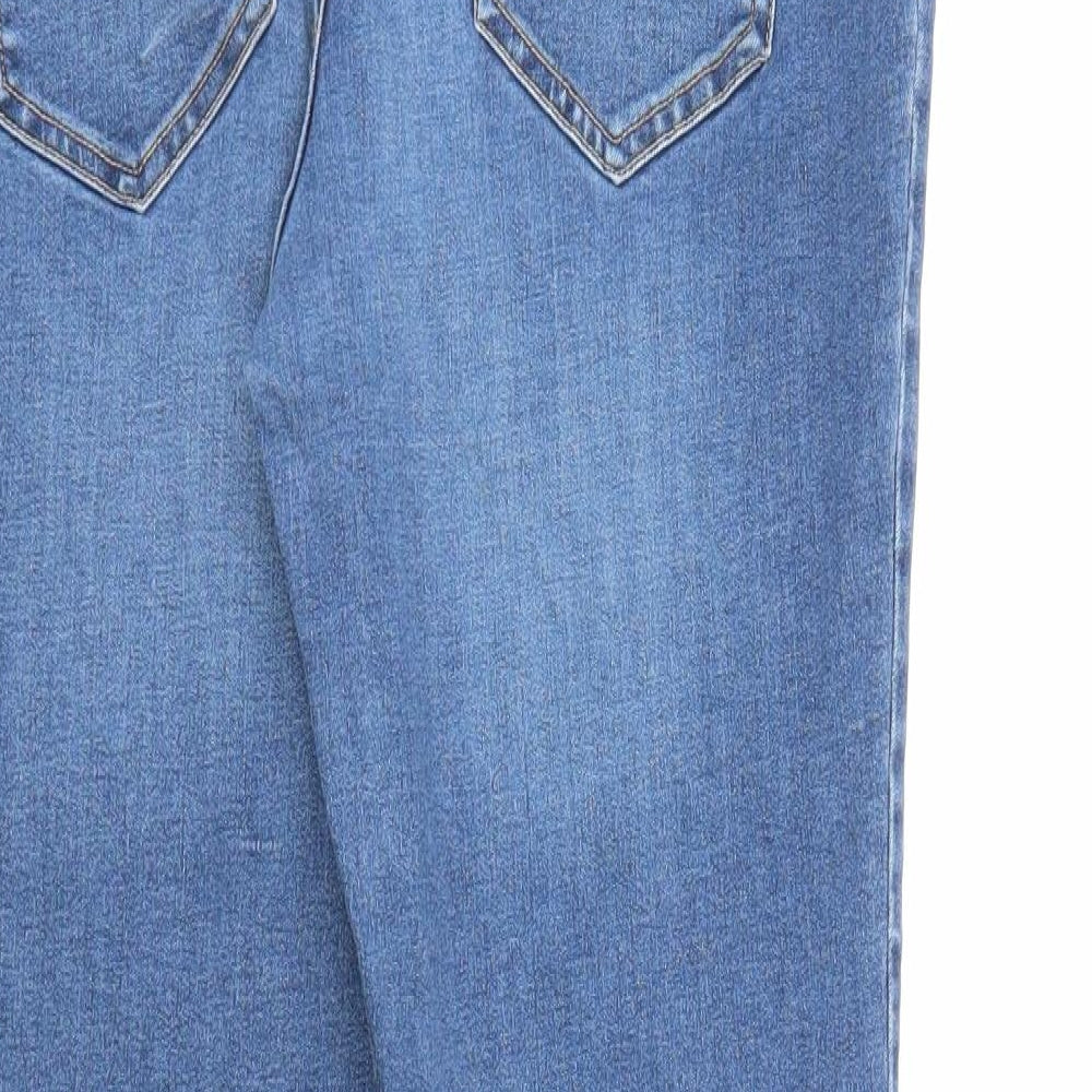 New Look Womens Blue  Denim Jegging Jeans Size 14 L25 in