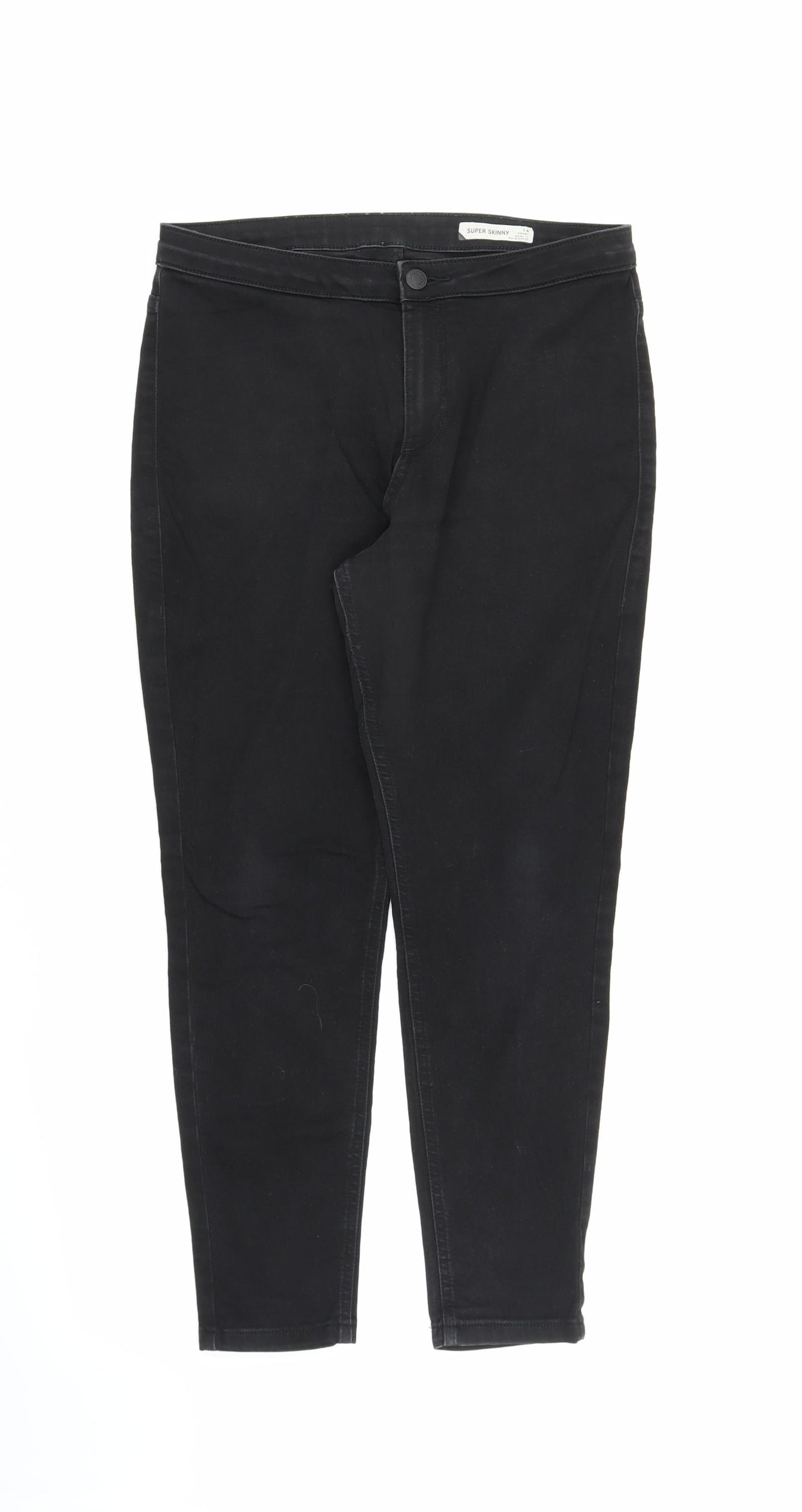 Preworn Womens Black   Jegging Jeans Size 14 L24 in