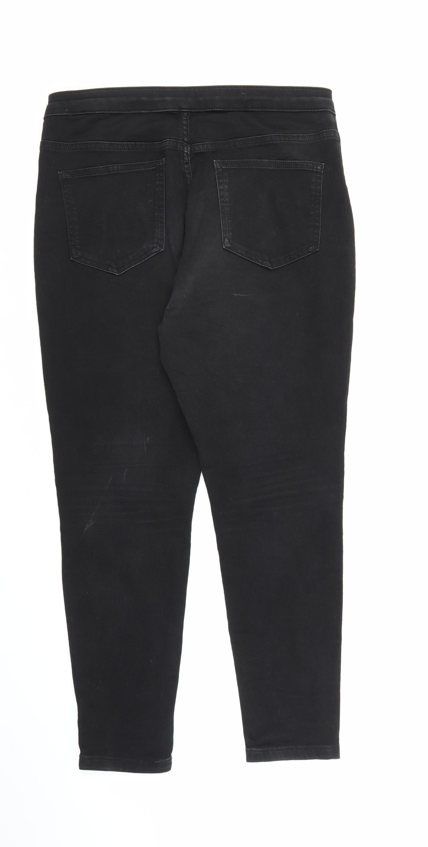 Preworn Womens Black   Jegging Jeans Size 14 L24 in