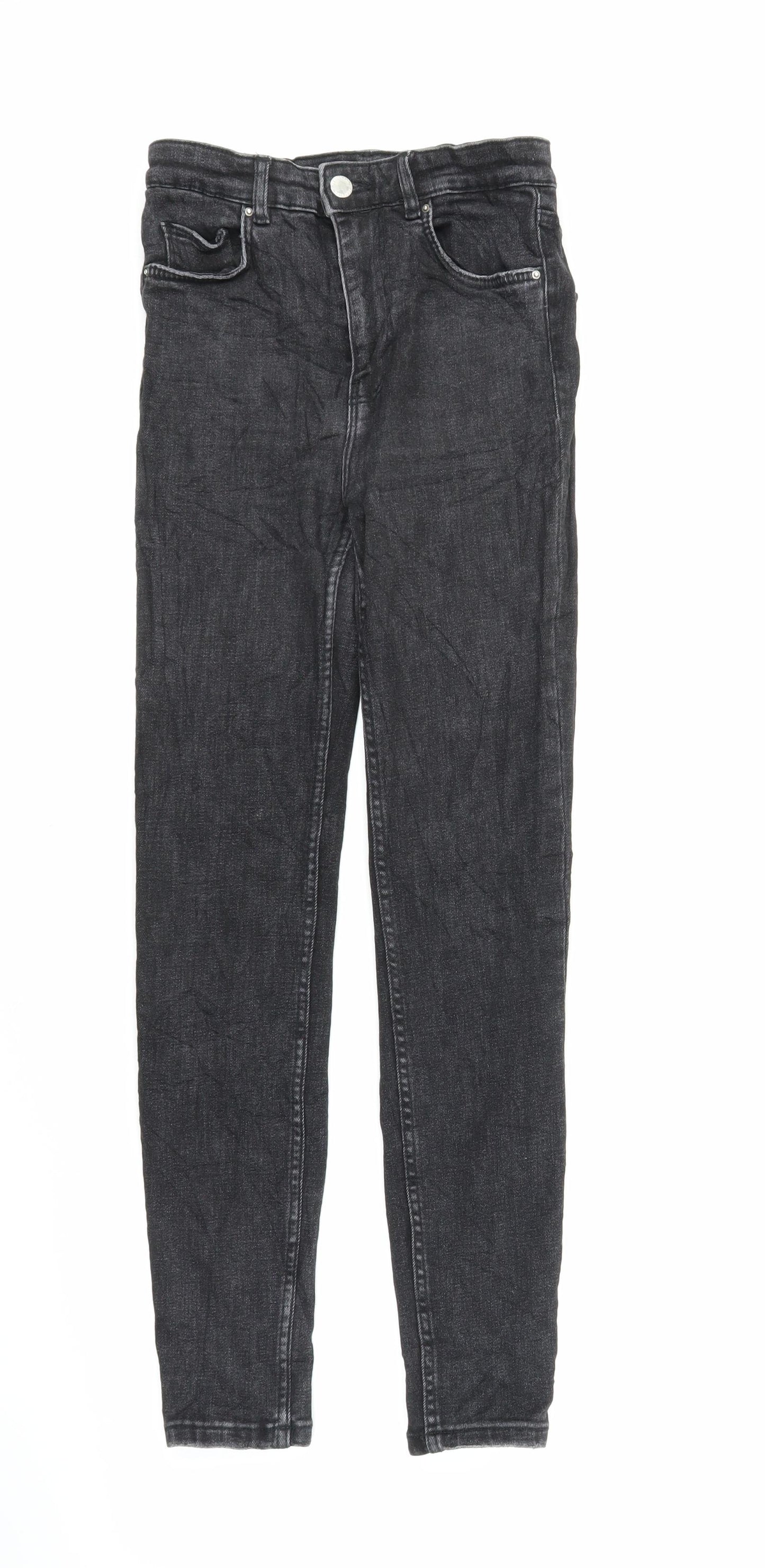 Zara Mens Black  Denim Skinny Jeans Size 24 in L26 in