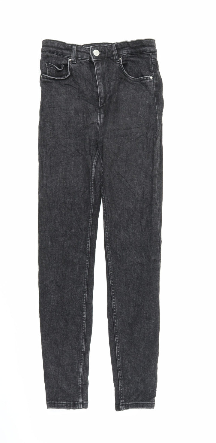 Zara Mens Black  Denim Skinny Jeans Size 24 in L26 in