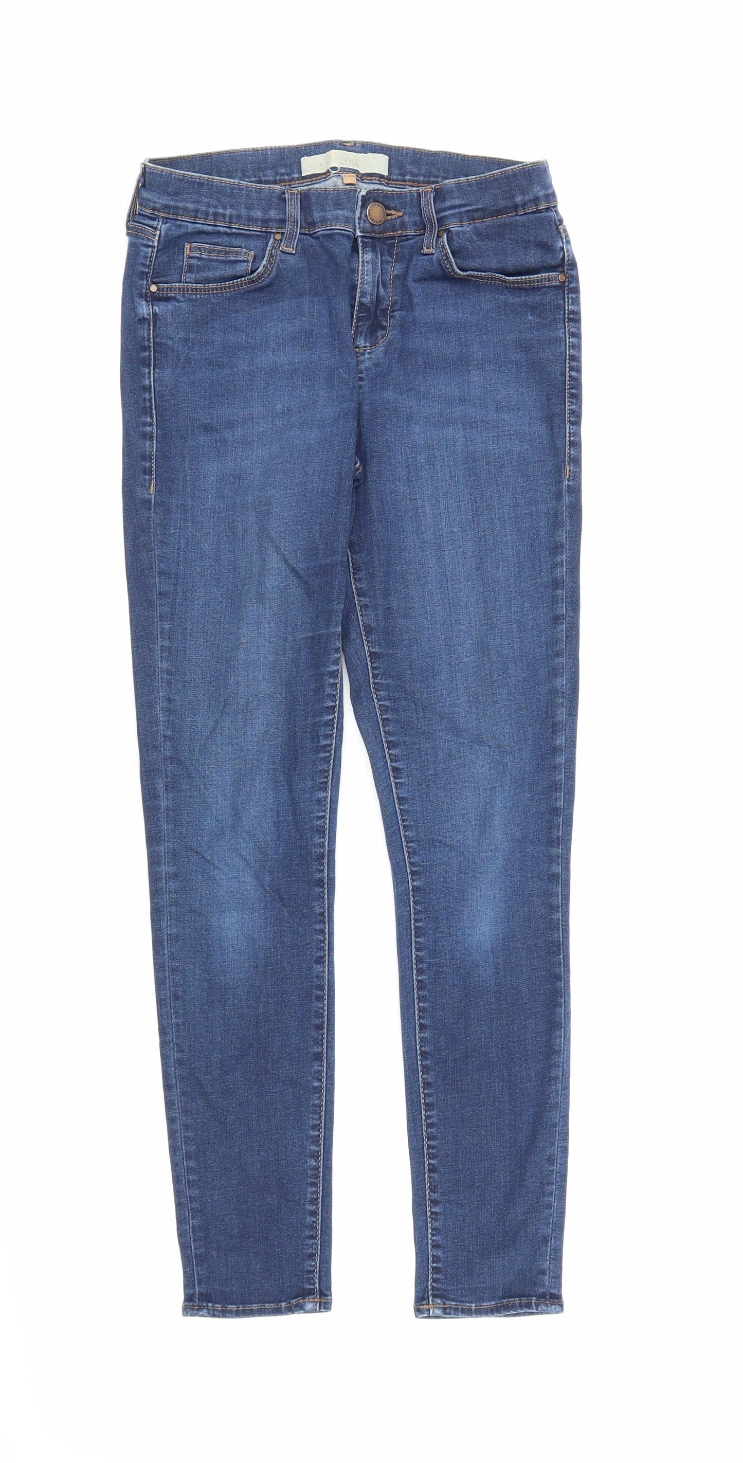 Topshop Mens Blue  Denim Skinny Jeans Size 28 in L26 in