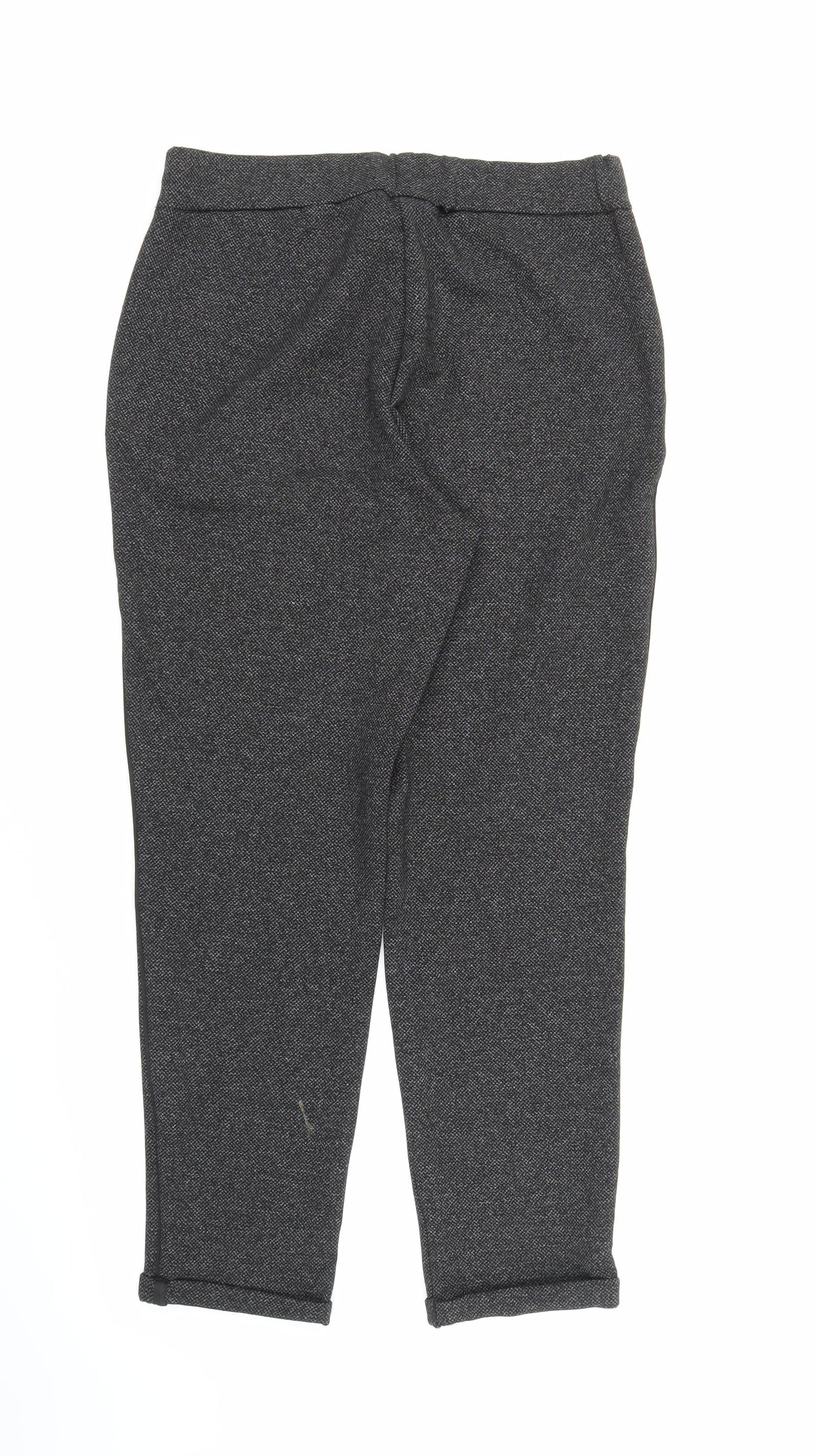 NEXT Womens Grey   Capri Trousers Size 12 L26 in