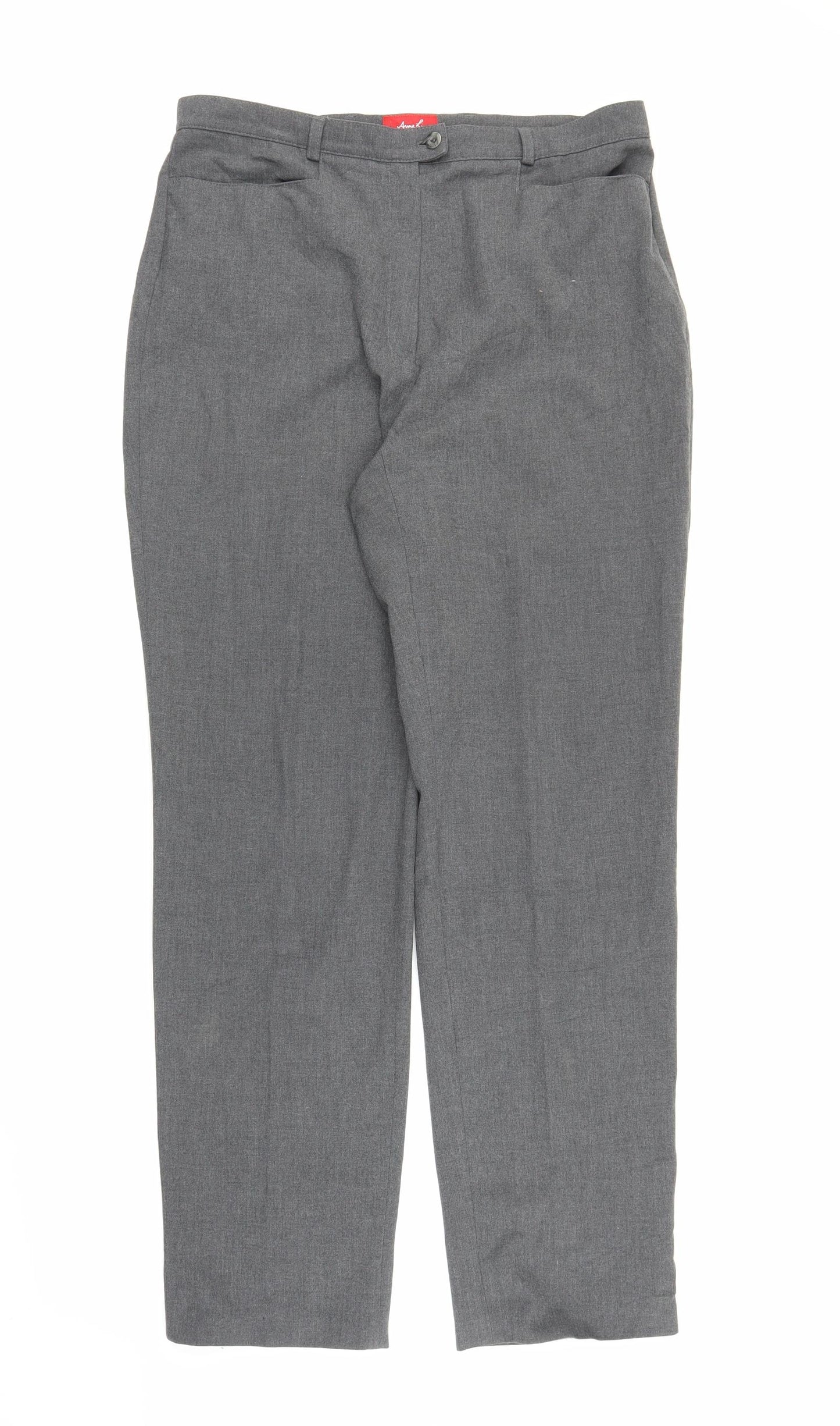 Anne L Womens Grey   Trousers  Size 16 L29 in
