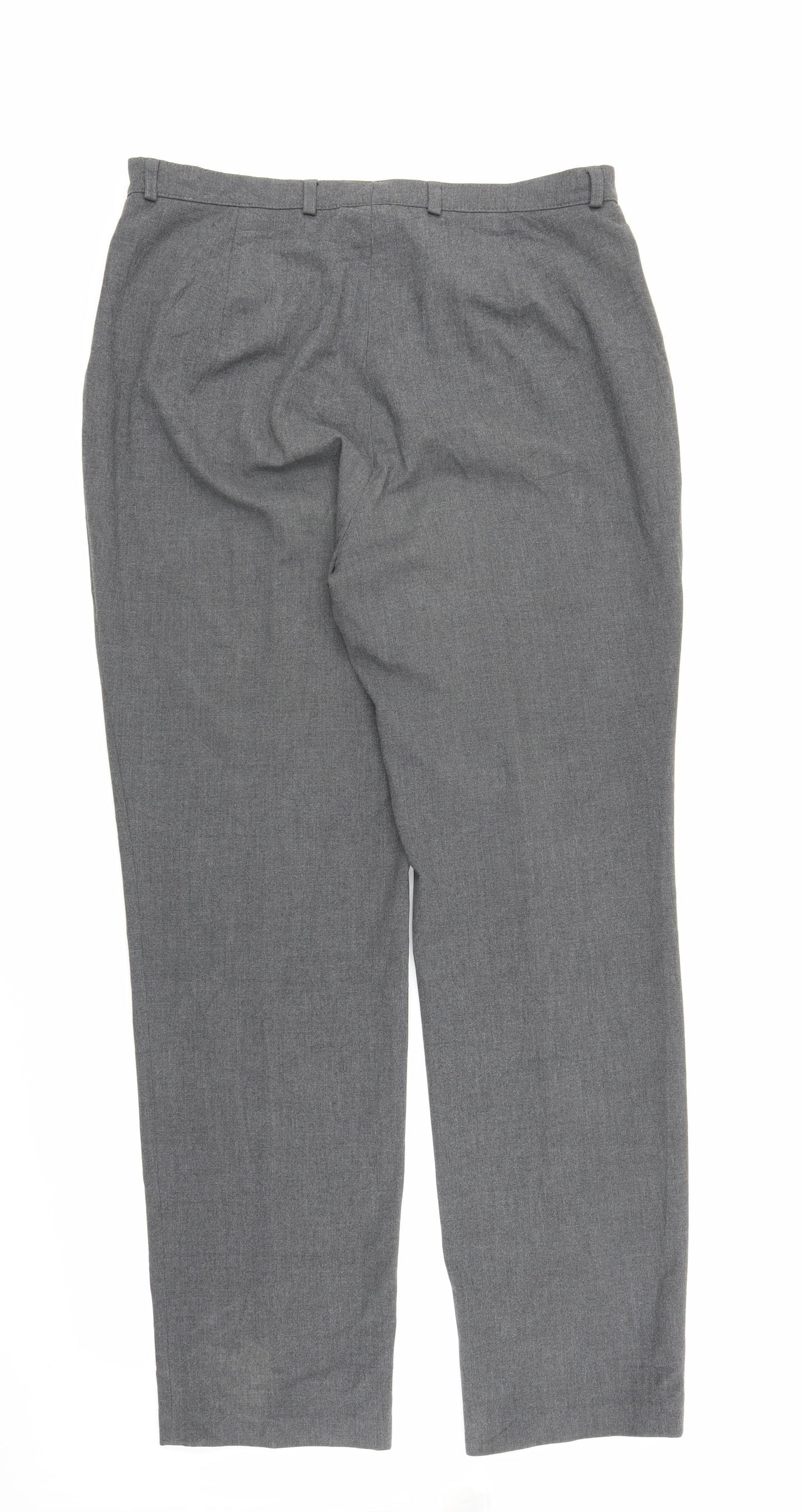 Anne L Womens Grey   Trousers  Size 16 L29 in