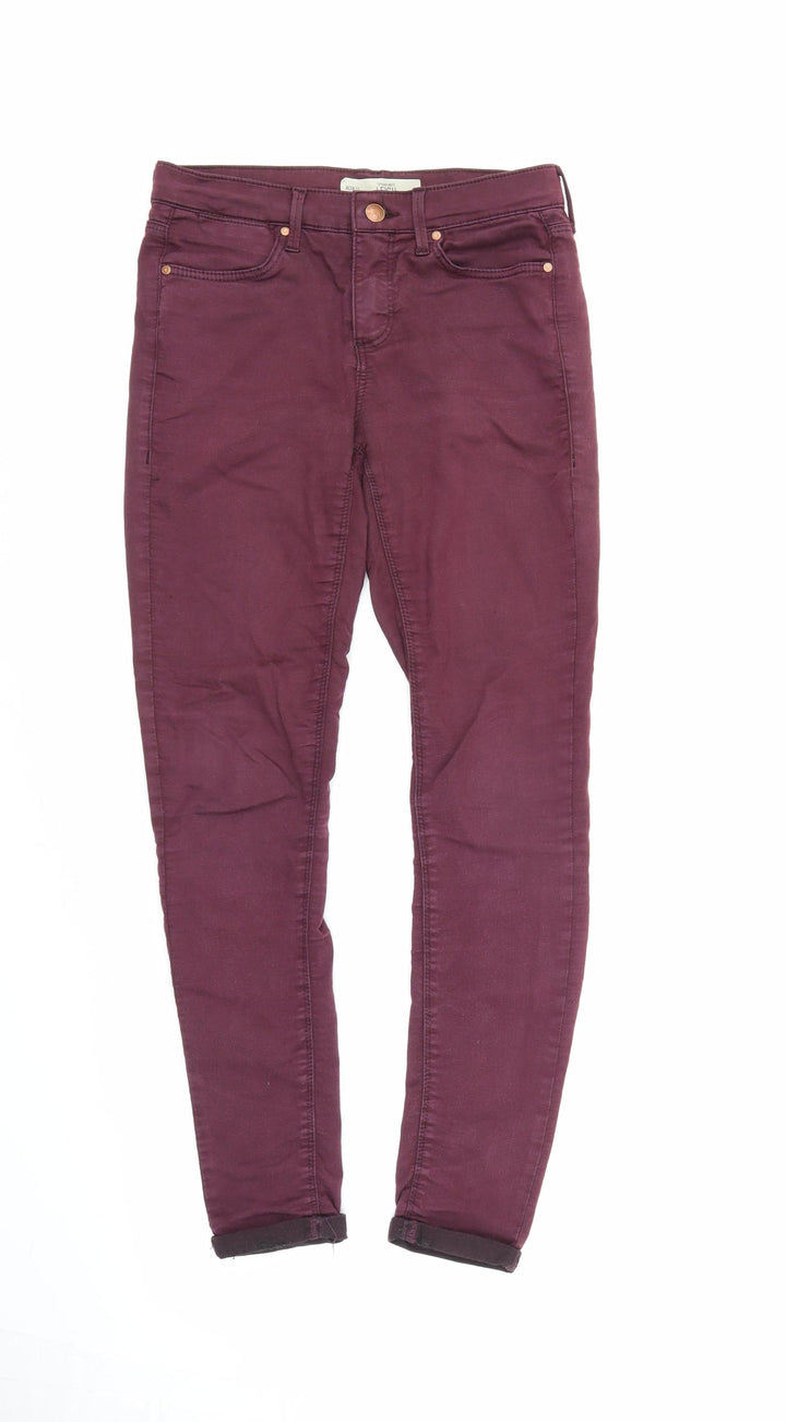 Topshop Womens Purple Skinny Jeans Size 28 in L26 in