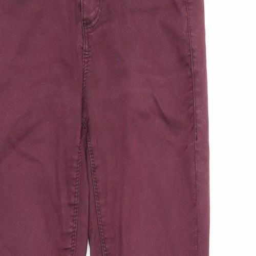 Topshop Womens Purple   Skinny Jeans Size 28 in L26 in