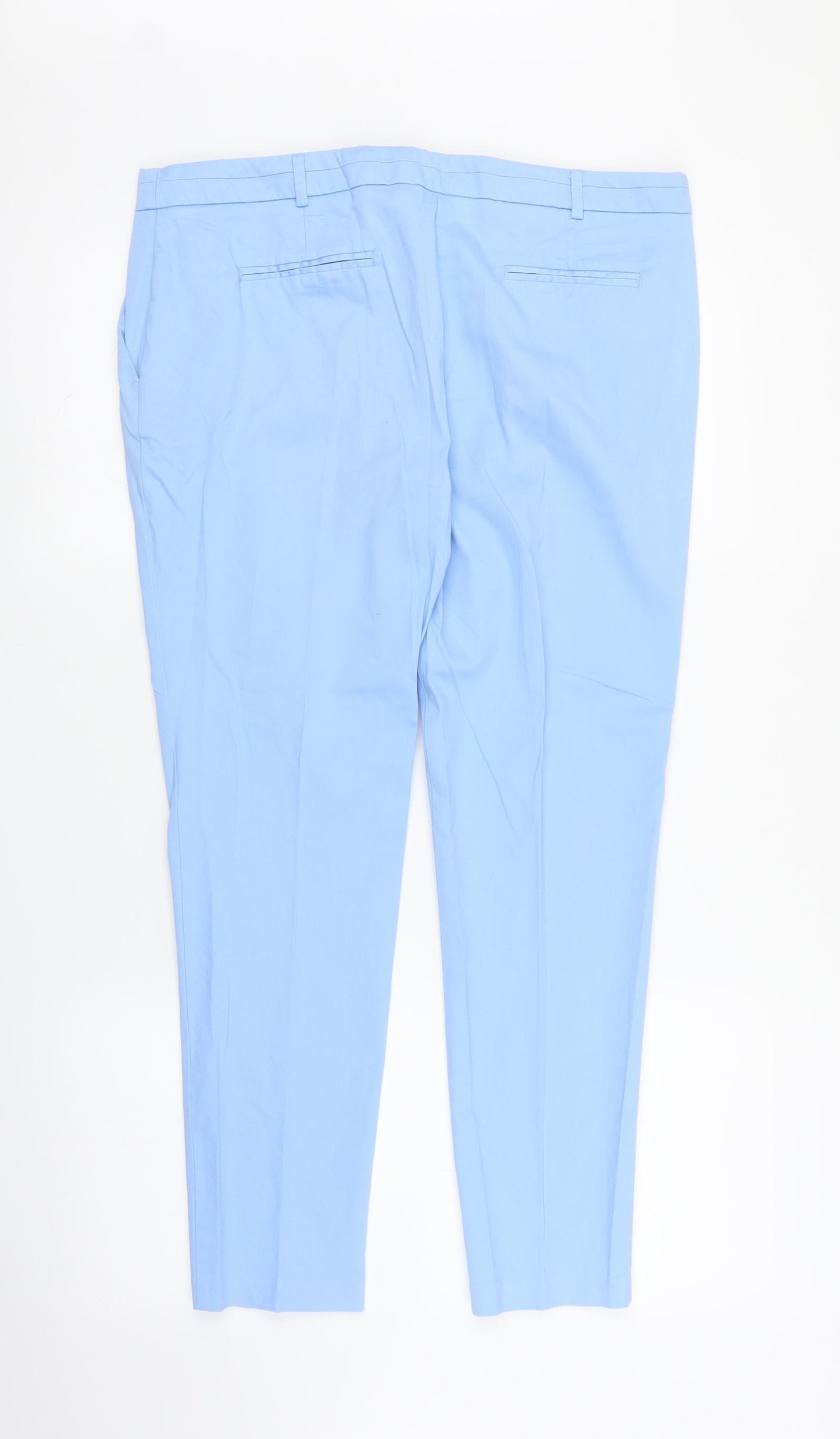 Primark Womens Blue   Capri Trousers Size 14 L25 in