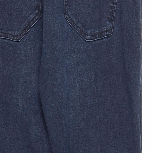 M&S Womens Blue  Denim Straight Jeans Size 20 L25 in