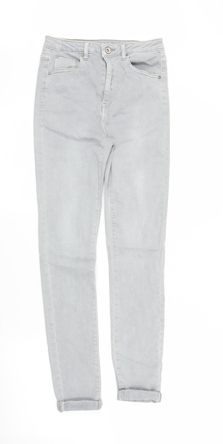 Toxik Womens Grey  Denim Skinny Jeans Size 8 L26 in