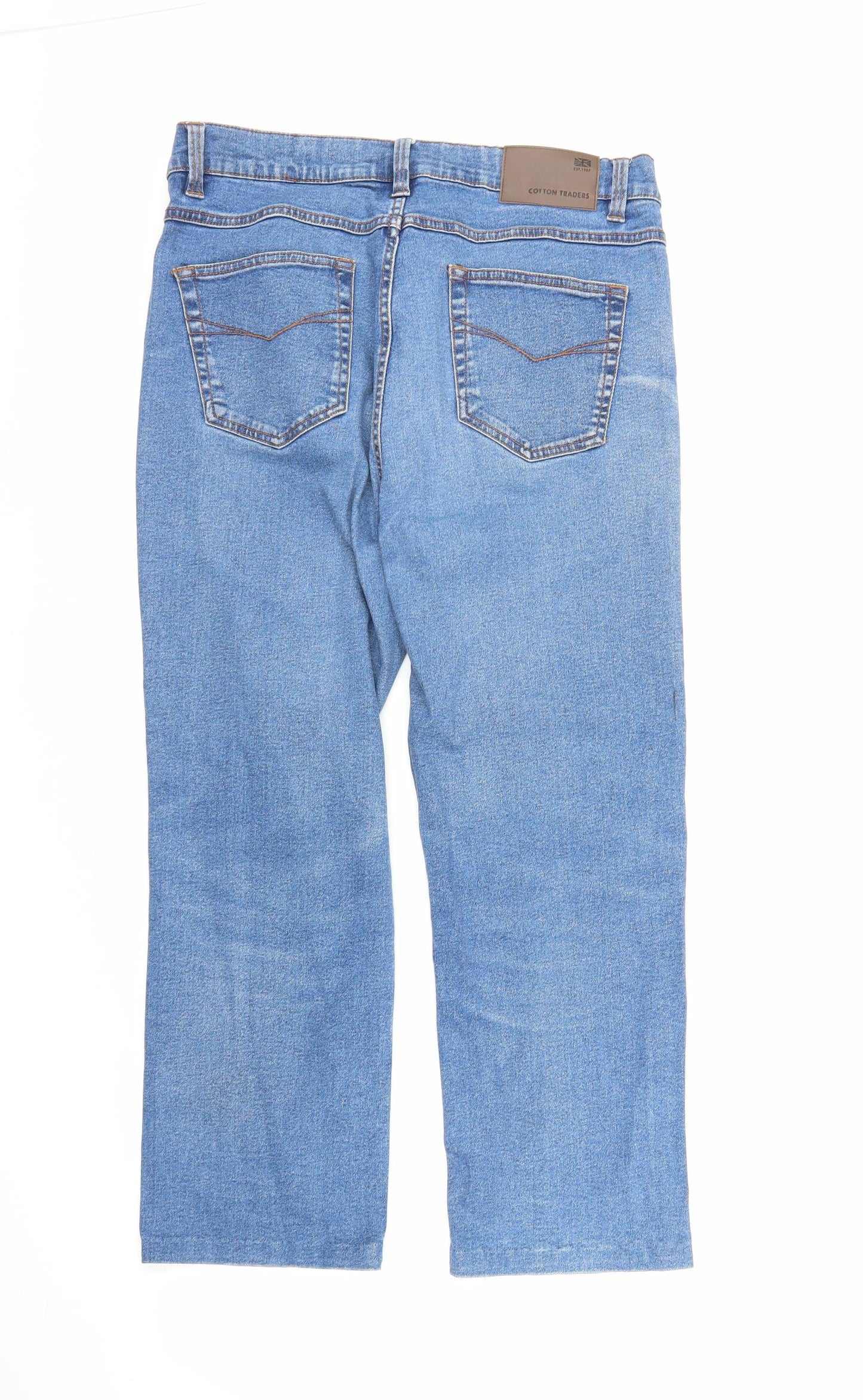 Cotton Traders Womens Blue  Denim Bootcut Jeans Size 16 L25 in