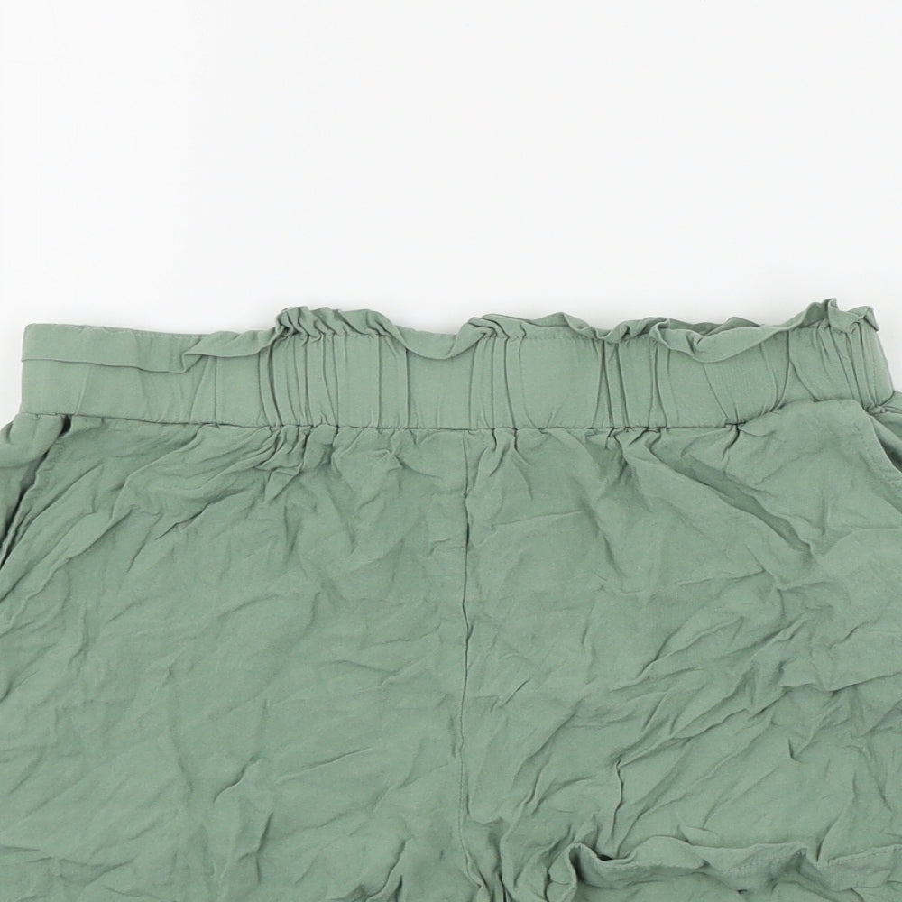 Primark Womens Green   Cut-Off Shorts Size 10