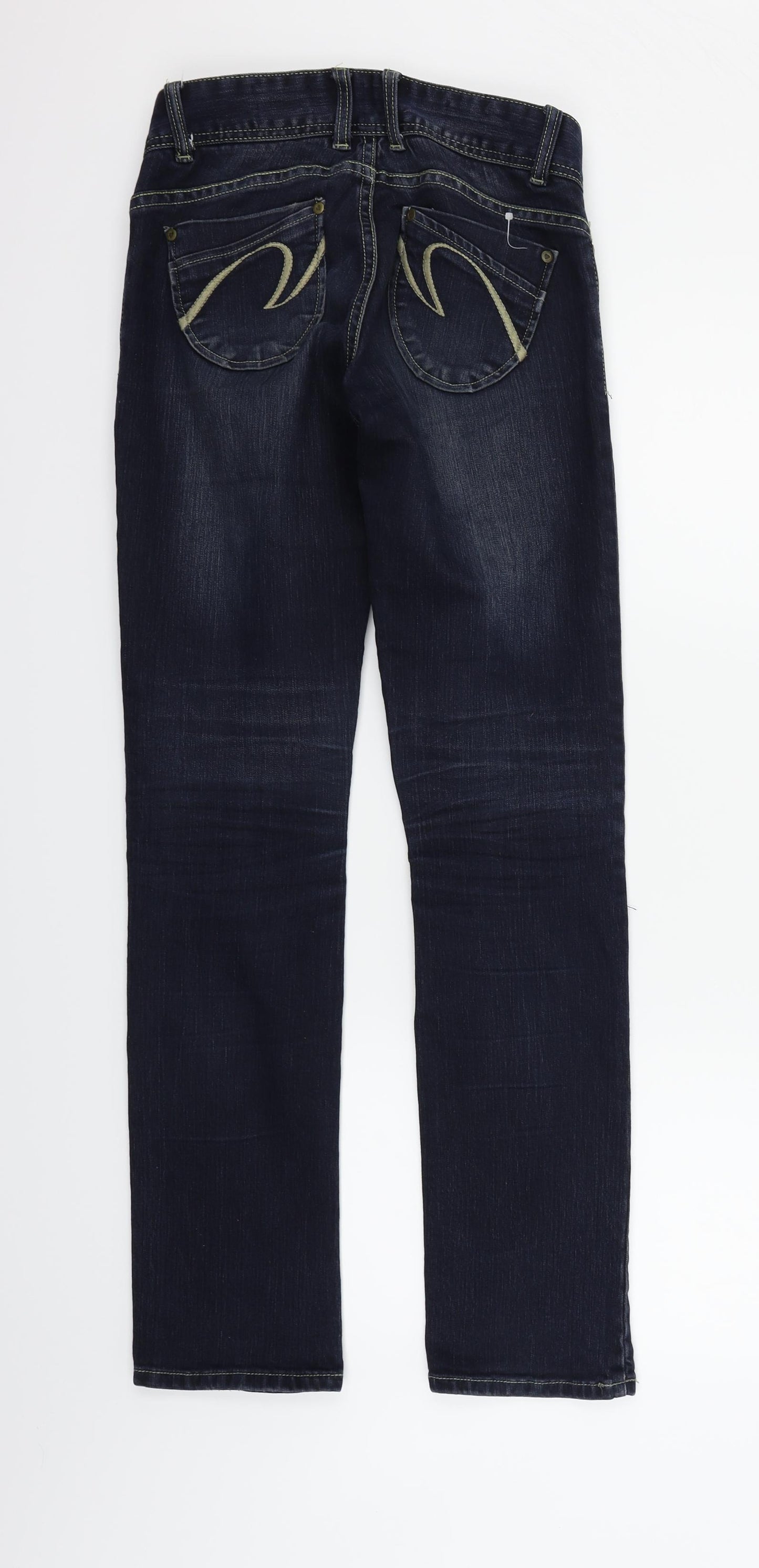 mbj Womens Blue   Straight Jeans Size 34 in L28 in
