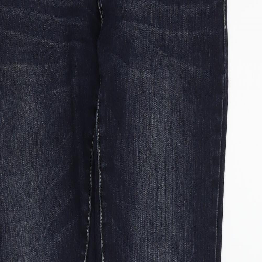 mbj Womens Blue   Straight Jeans Size 34 in L28 in